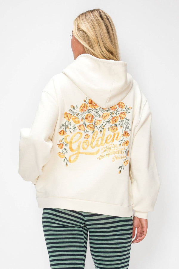 Golden Embroidered Hoodie