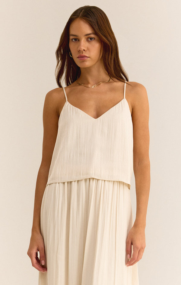 Fiore Crinkle Satin Tank