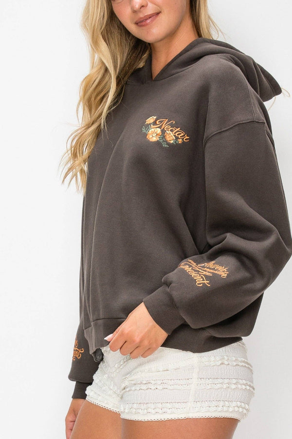 Golden Embroidered Hoodie