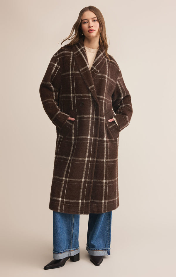 Mason Sweater Plaid Coat