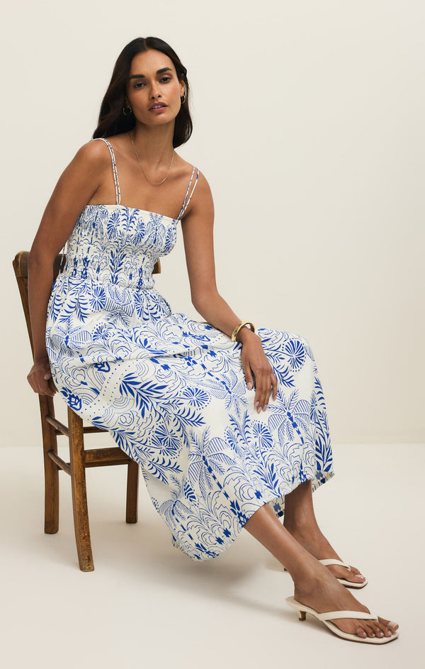 Nadine Palm Maxi Dress