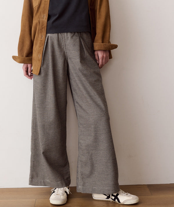 Allison Pleated Moleskin Trouser
