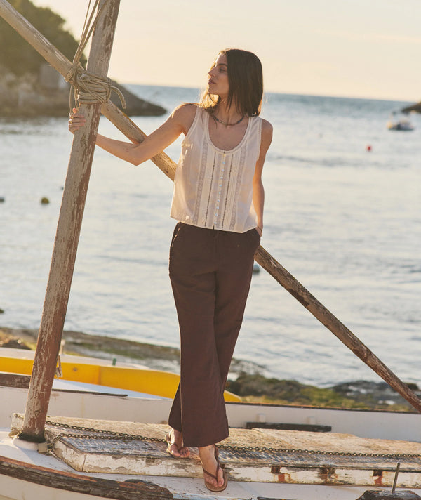 Linen Drawstring Pant