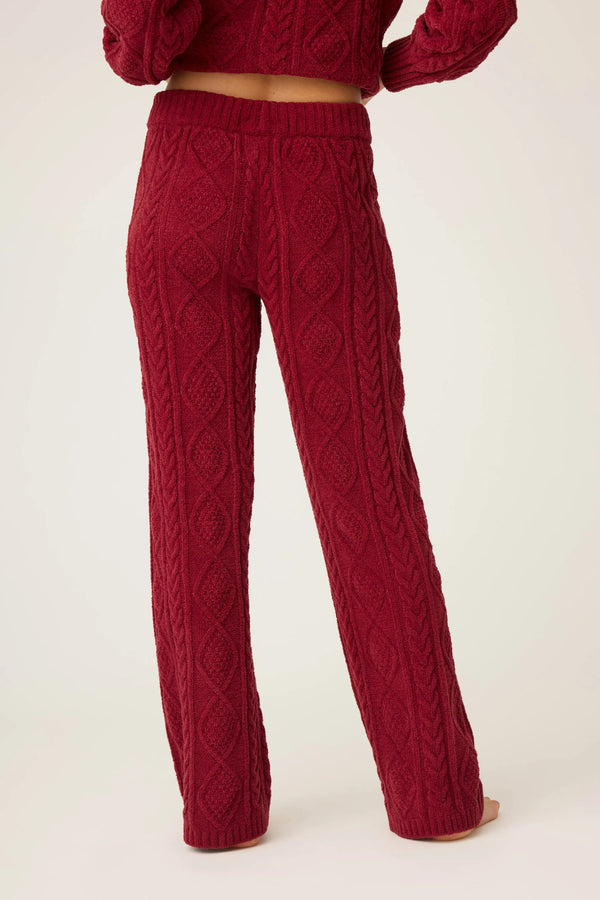 Cozy Chenille Cable Knit Pant