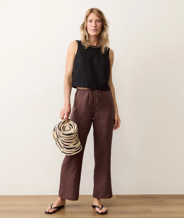 Linen Drawstring Pant