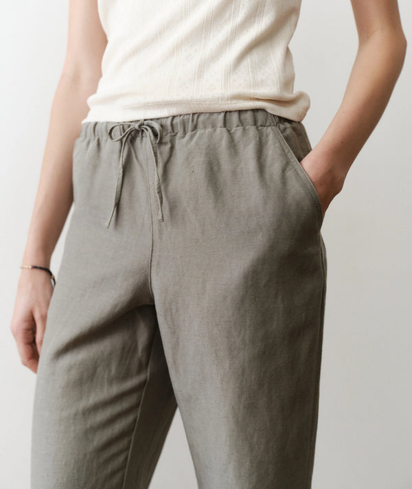Linen Drawstring Pant
