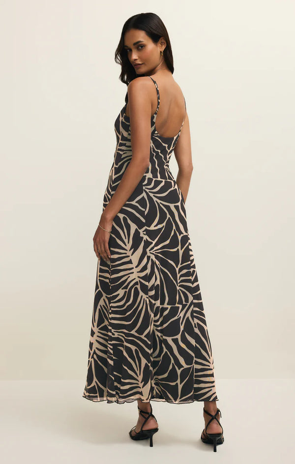 Charisma Tova Palm Midi Dress