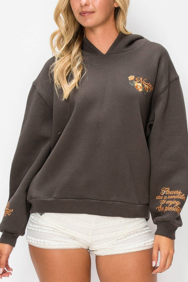 Golden Embroidered Hoodie