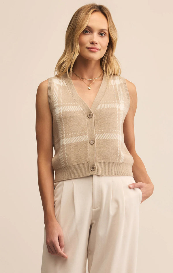 Oliver Plaid Sweater Vest