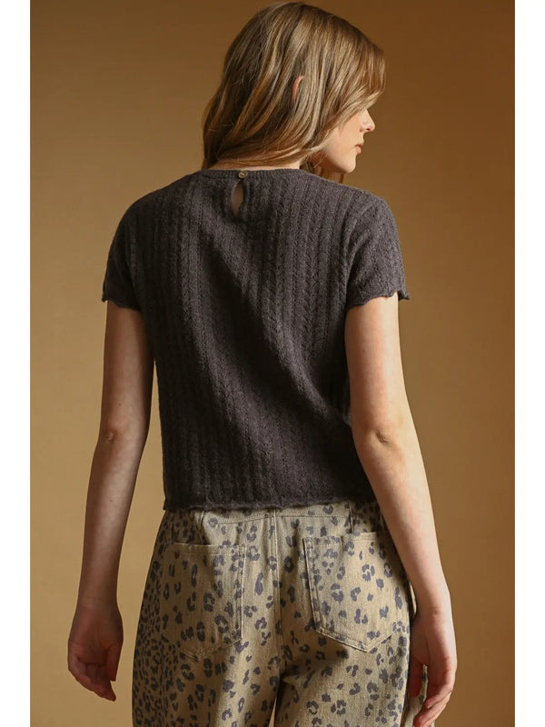 Tiffany Pointelle Top