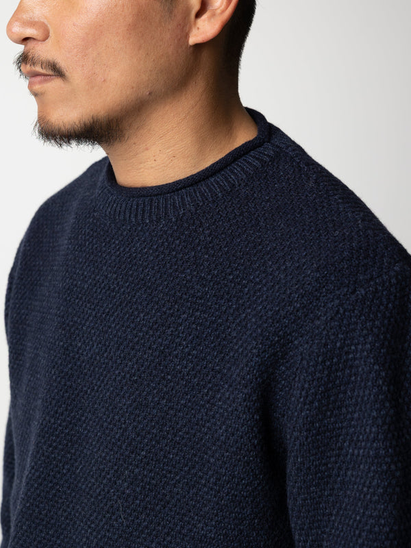 Finisterre Barents Jumper — indigo — image 7