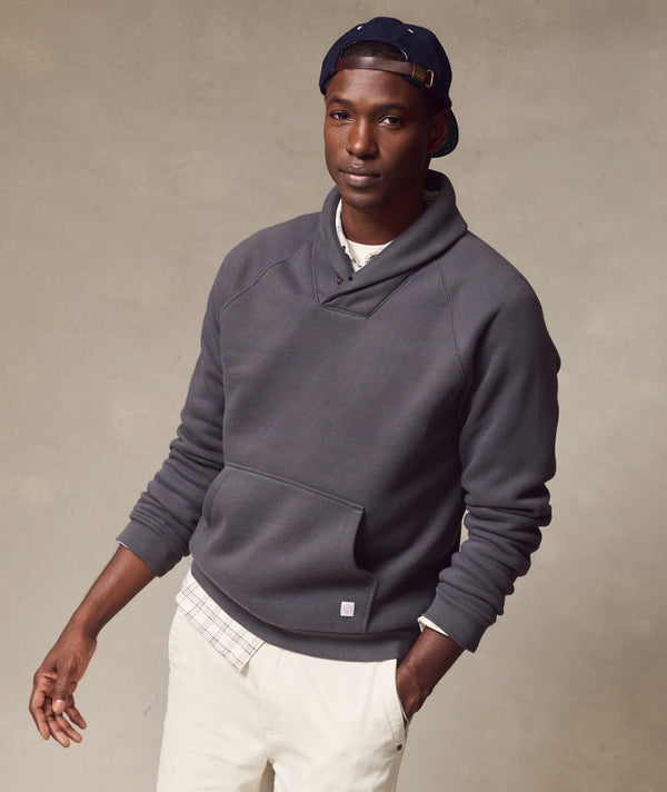 Marine Layer Cloud 9 Shawl Collar Pullover — asphalt — image 2