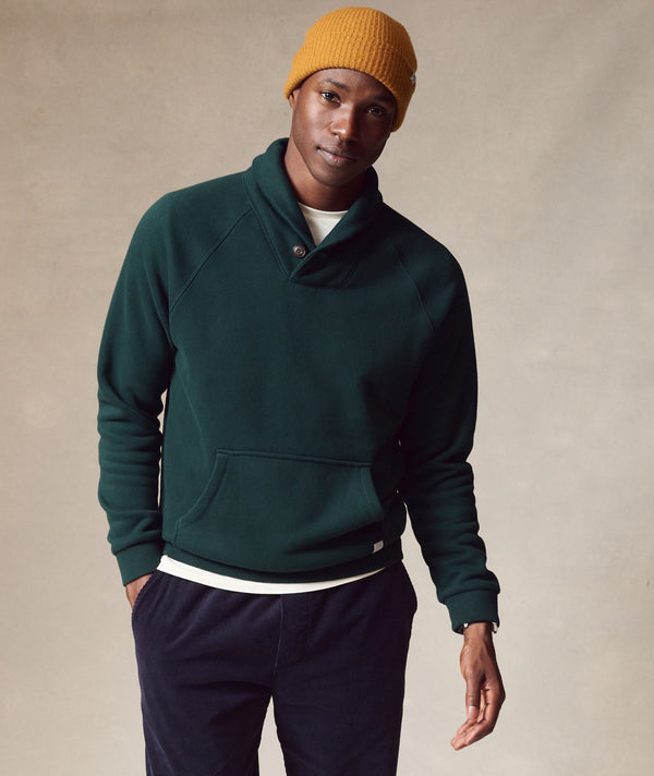 Marine Layer Cloud 9 Shawl Collar Pullover — black pine — image 2