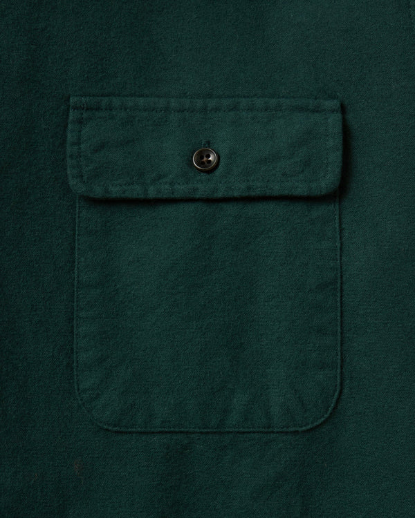 material shot of the cuff on The Yosemite Shirt in Dark Forest