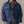 fit model wearing The Maritime Shirt Jacket in Heather Navy Wool