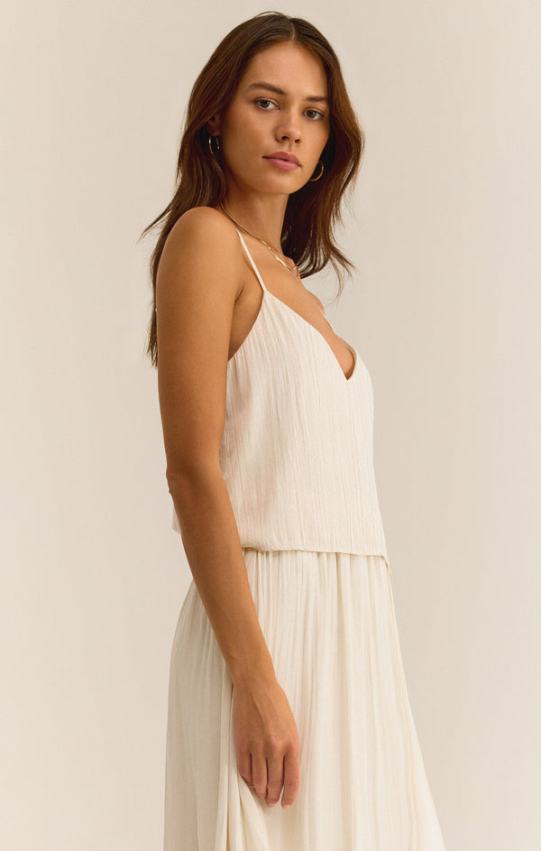 Fiore Crinkle Satin Tank