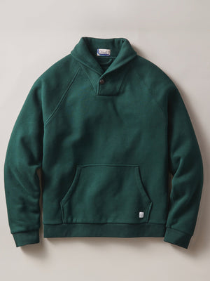 Marine Layer Cloud 9 Shawl Collar Pullover — black pine / Small