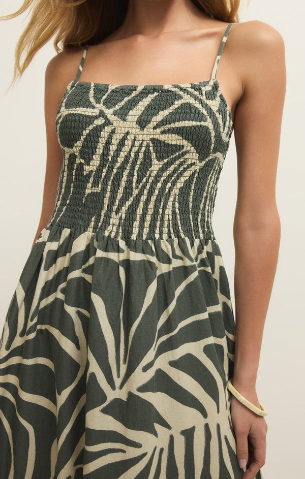 Bayside Tova Palm Midi Dress