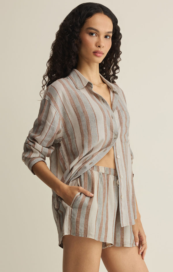 The Perfect Striped Button Up