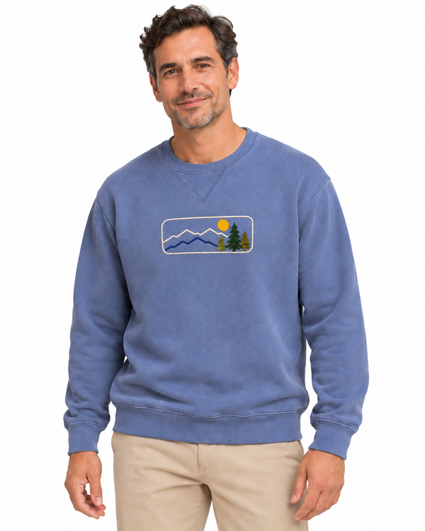 Embroidered Ivy League Crew