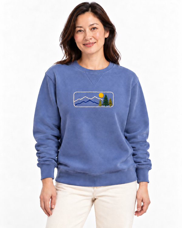 Embroidered Ivy League Crew