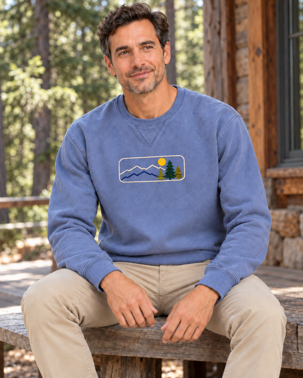 Embroidered Ivy League Crew