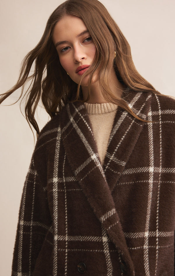 Mason Sweater Plaid Coat