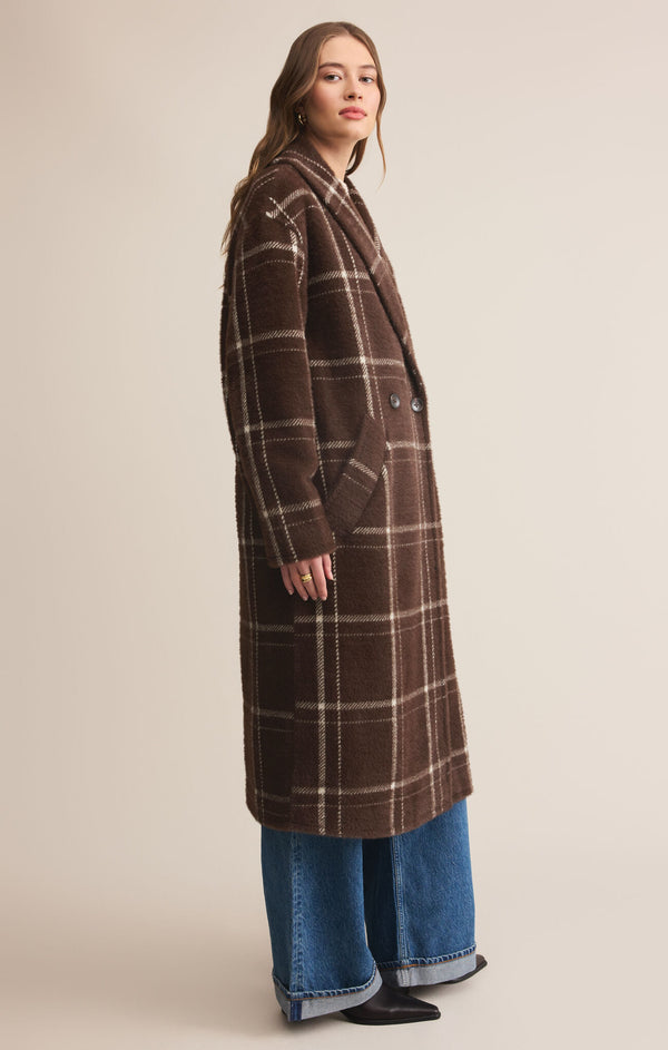 Mason Sweater Plaid Coat