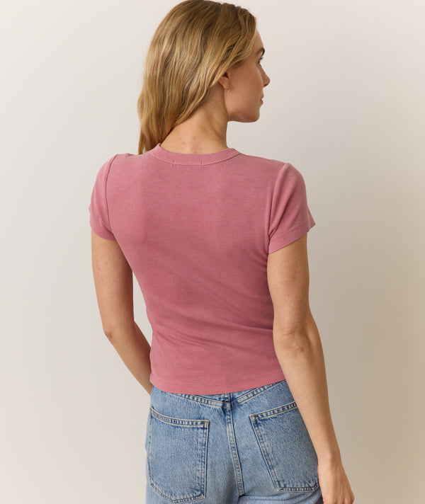 Lexi rib Sun-In Crew Tee