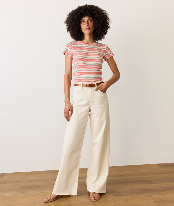 Lexi rib Sun-In Crew Tee