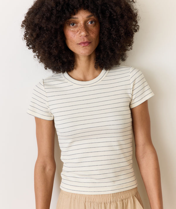 Lexi rib Sun-In Crew Tee
