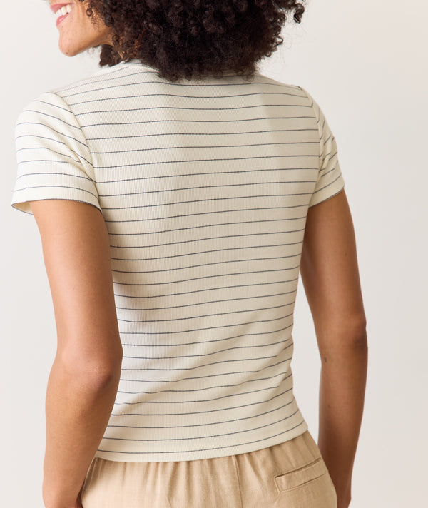 Lexi rib Sun-In Crew Tee