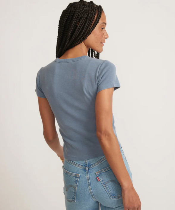 Lexi rib Sun-In Crew Tee