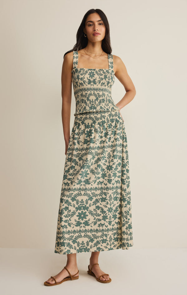 Leya Tera Paisley Smocked Top